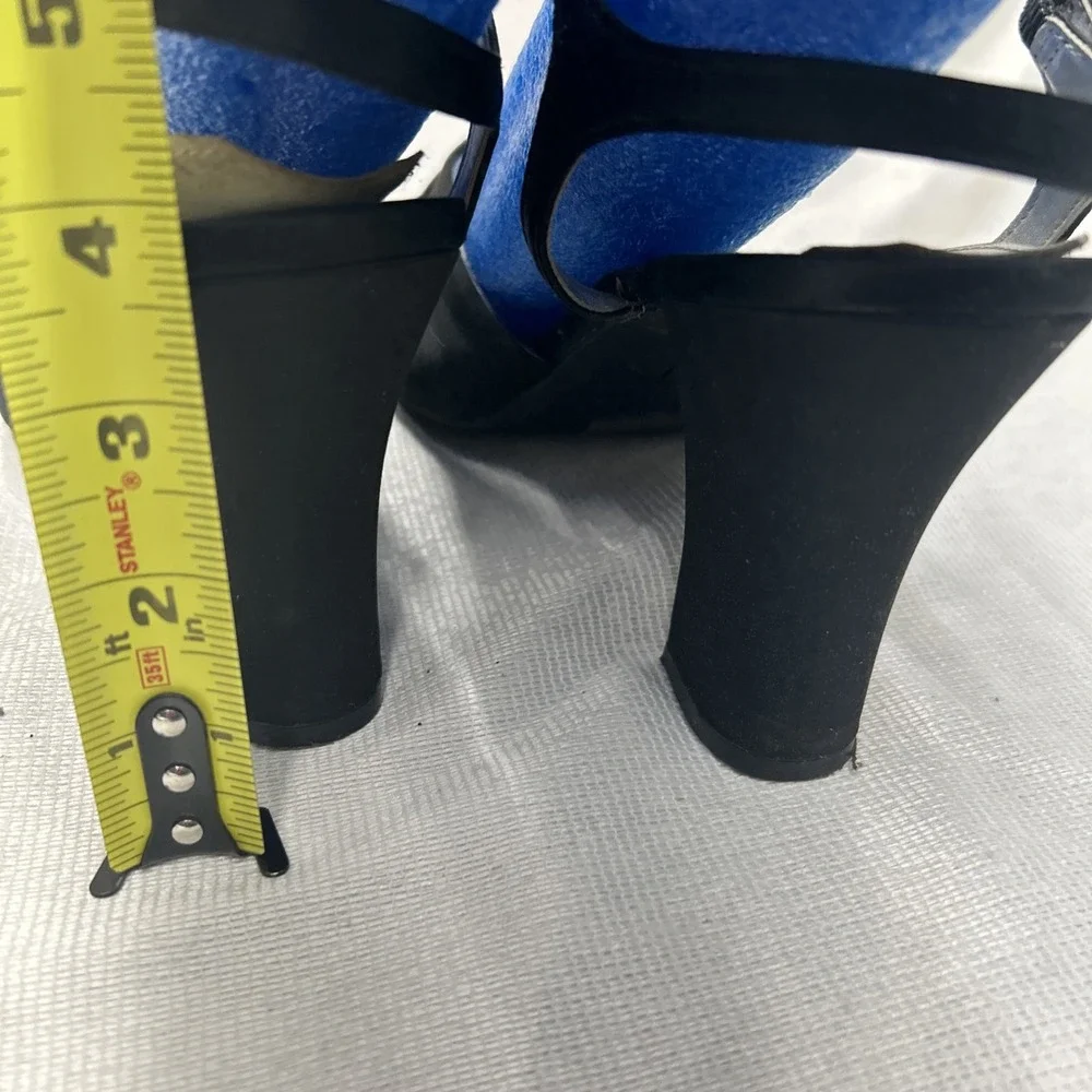 Elegant Black Strappy High Heels Sandals Ballroom Dance American Eagle Size 11